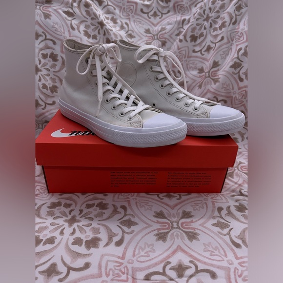 High top Converse Chuck 2 White Canvas w/ Lunarlon Sz 9 - Picture 4 of 16
